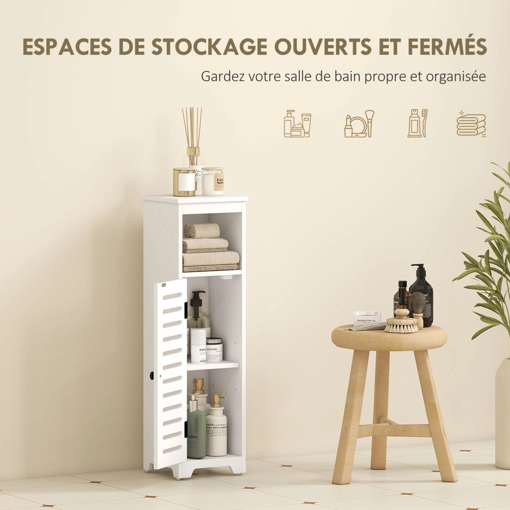 Mobile da bagno ¨C Minimal ¨C bianco, legno, 22x20x75 cm