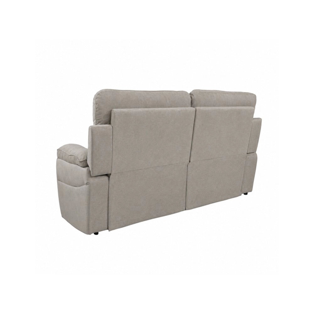 Divano 2 Posti Lineare in Tessuto Antimacchia Grigio Chiaro - Modello Bostonfix Mozart 160 cm