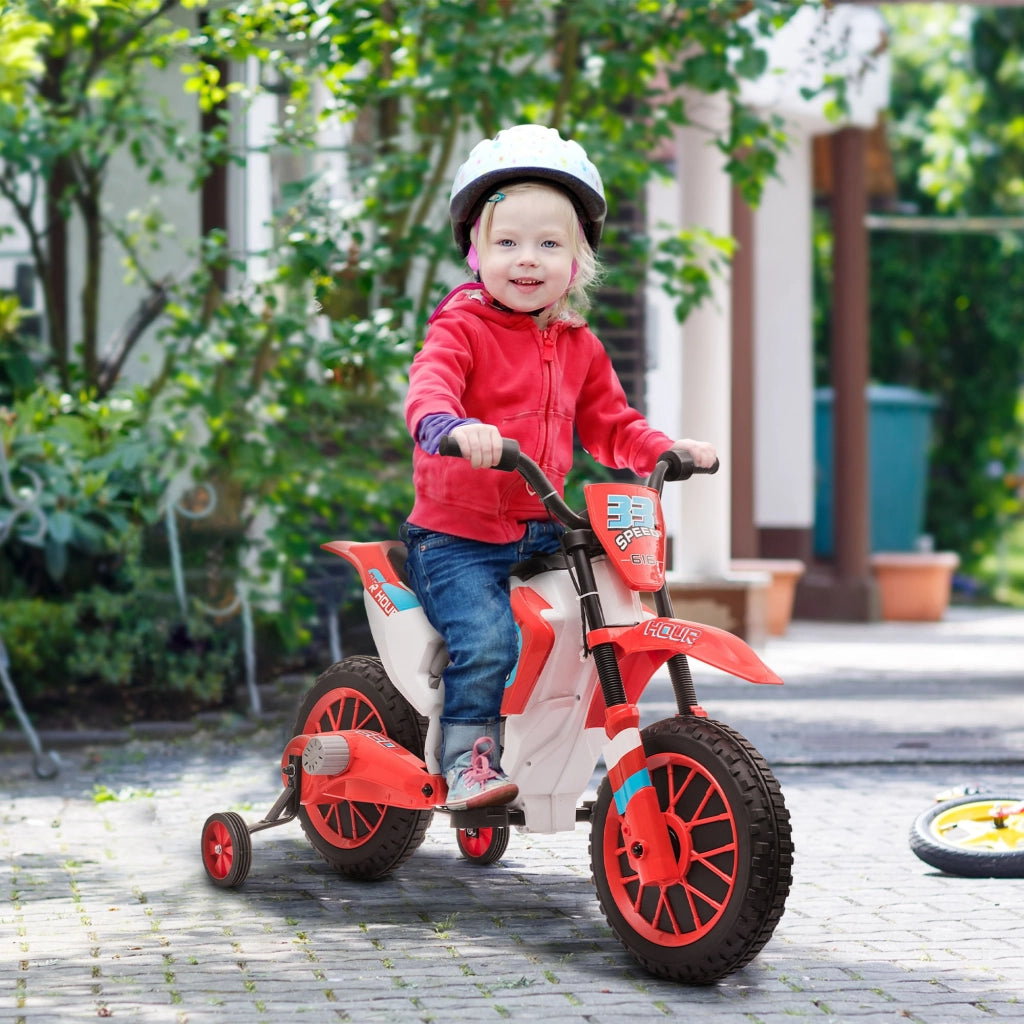 Moto Elettrica Bambini 12V ¨C zephmum ¨C 106,5x51,5x68 cm Rosso