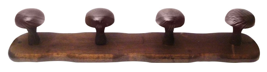 APPENDIABITO IN LEGNO SCURO 3 posti cm. 36x9 h