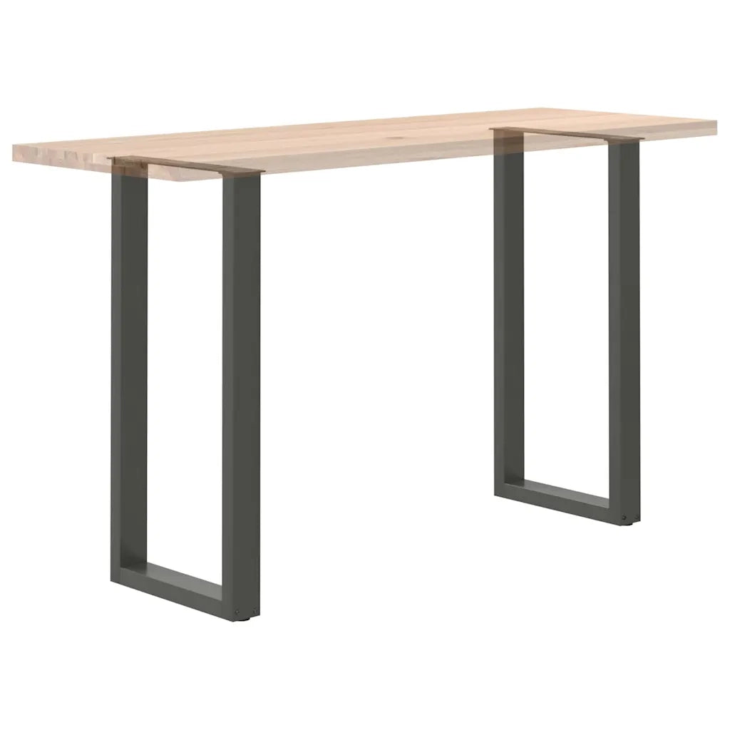 vidaXL Gambe per tavolo da bar a forma di U 2 pz Antracite 50x(100-101) cm Acciaio