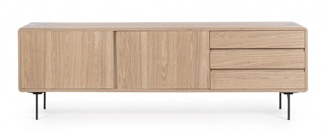 Mobile porta TV 160x40x50 in legno naturale