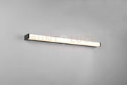 FABIO H2O APPLIQUE LED 12W 1400lm, 3000K NERO IP44 L. 80CM DIMMERABILE