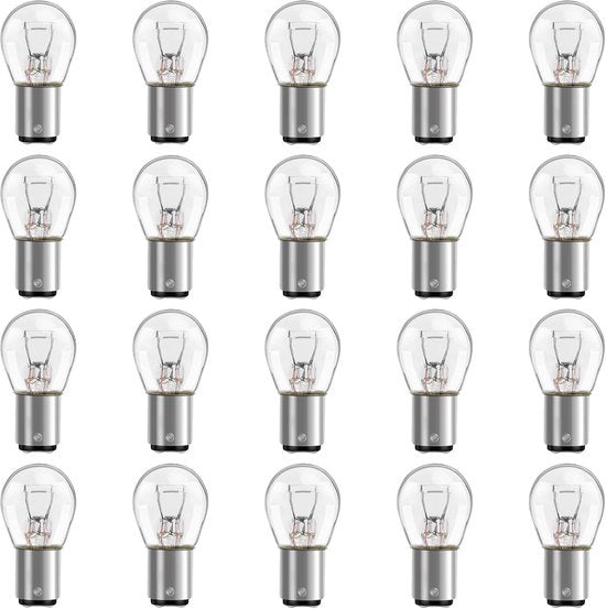 Pacchetto da 20 di Lampadine 1157 - Lampadine Miniaturne con Alta Durata - Fari di Rete - Fari Posteriori - Fari di Avvertimento - Fari di Parcheggio