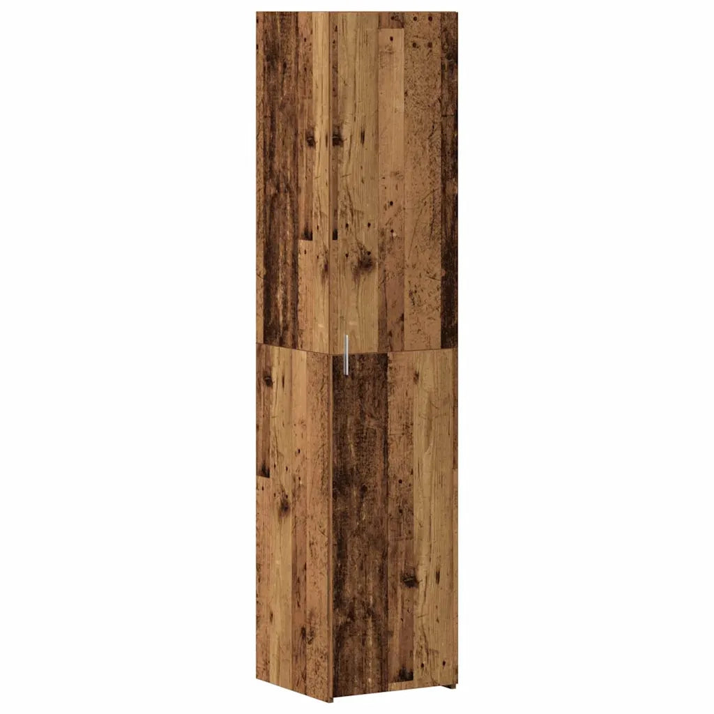 Credenza 2 pz-Set di 2 Buffet-Armadio da cucina Legno vecchio 40 x 42,5 x 185 cm