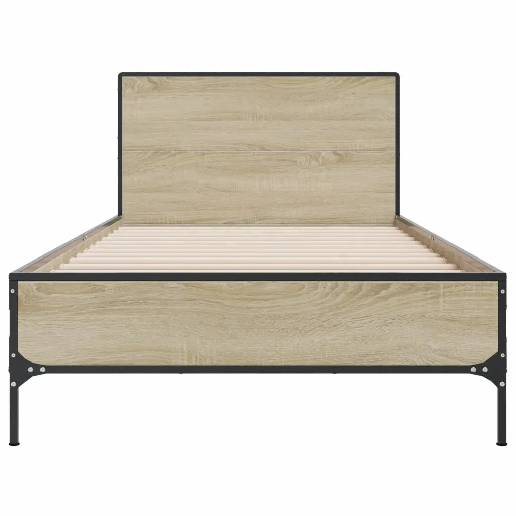 Giroletto Rovere Sonoma 100x200 cm Legno Multistrato e Metallo 845523