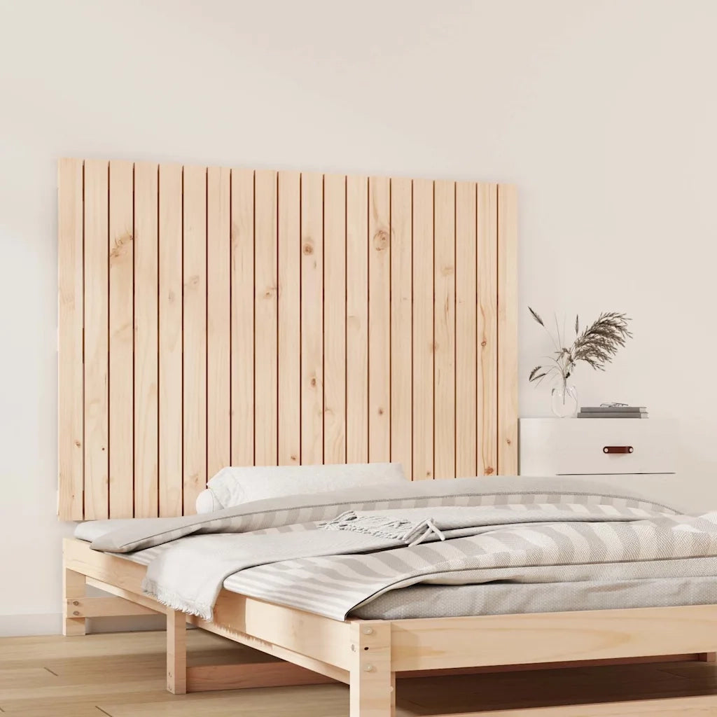 Testiera | Testata da Parete 127,5x3x90 cm in Legno Massello di Pino