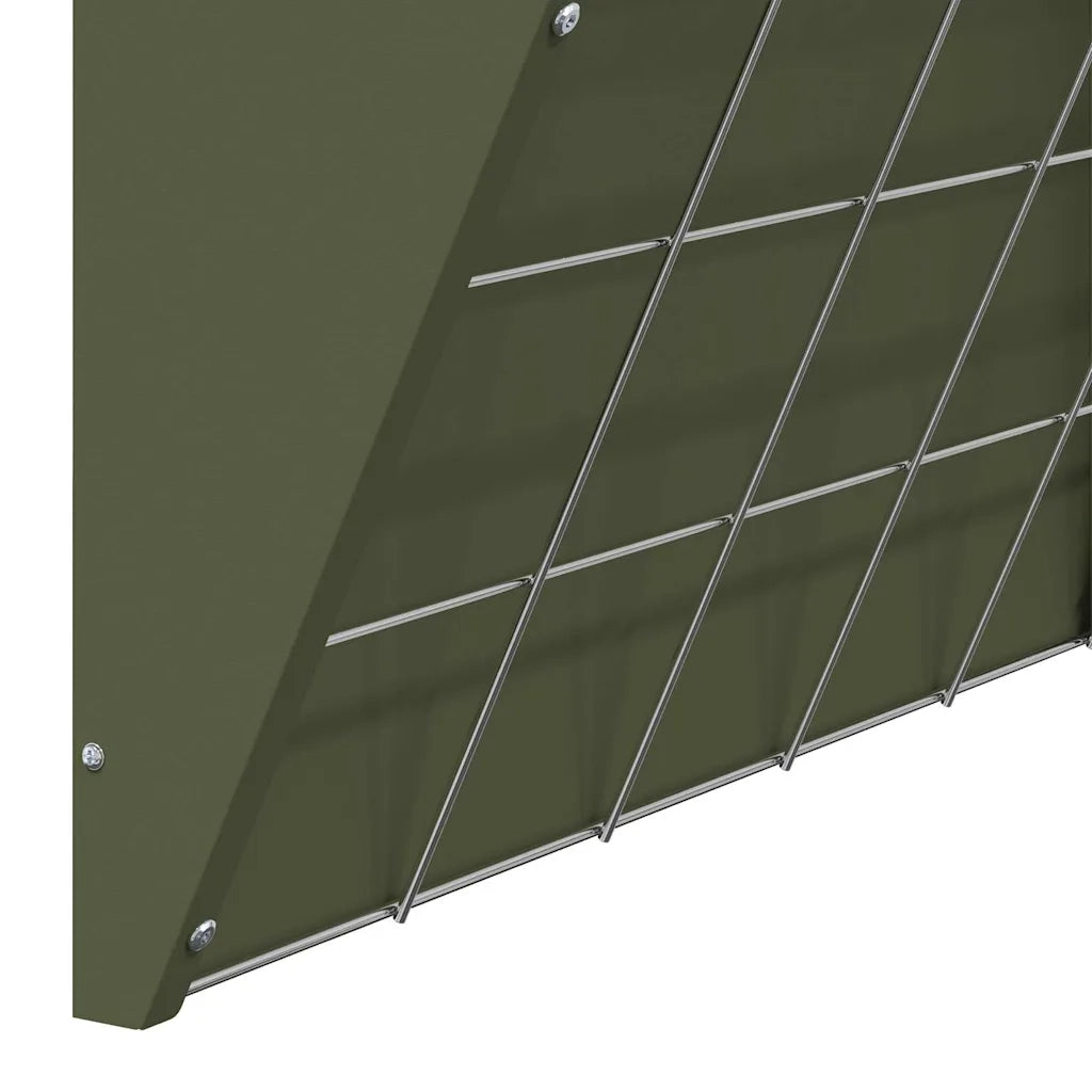Mangiatore Appeso per Fieno Verde oliva 61 x 33 x 66 cm CFW2644686