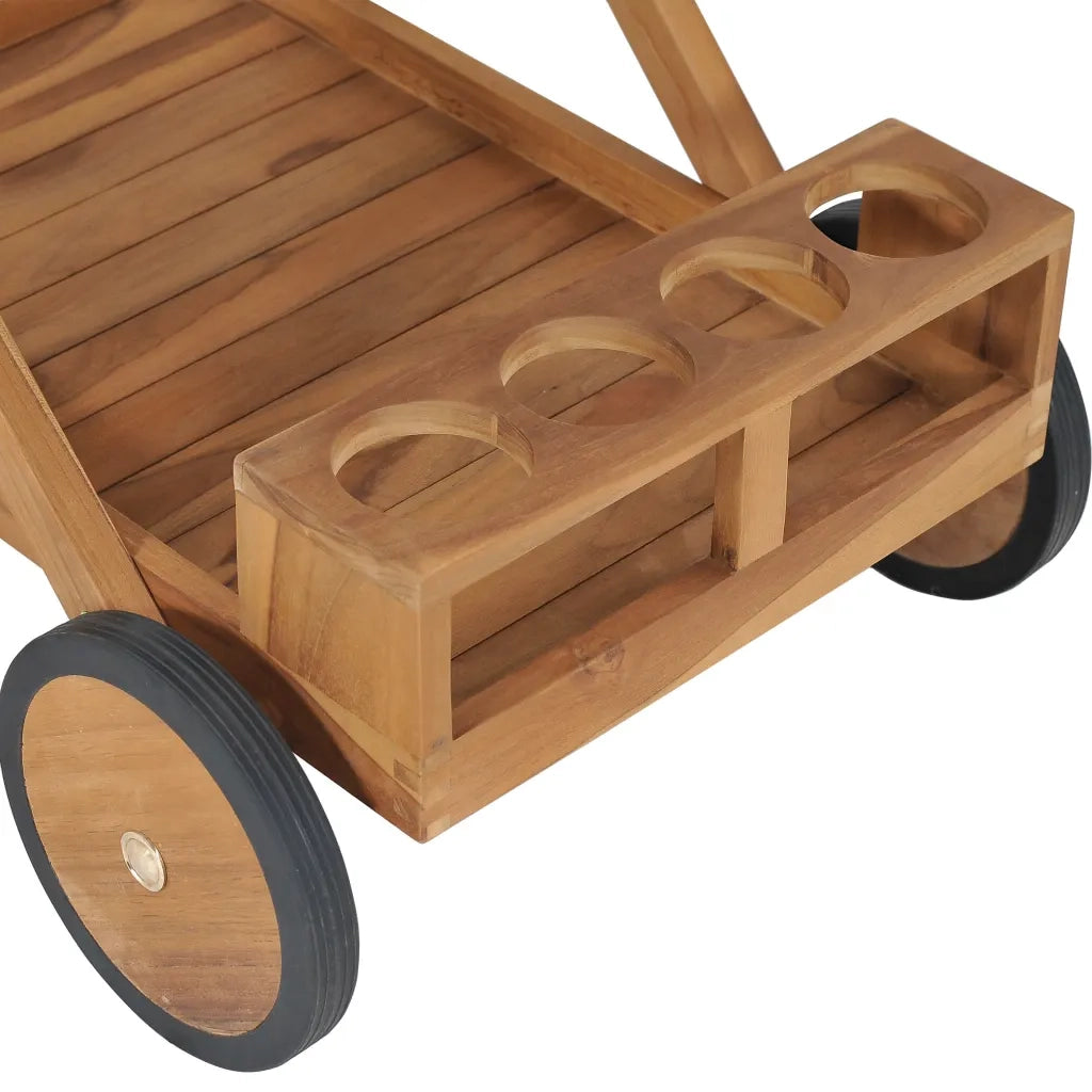 Carrello da T¨¨ in Legno Massello di Teak CFW8426532