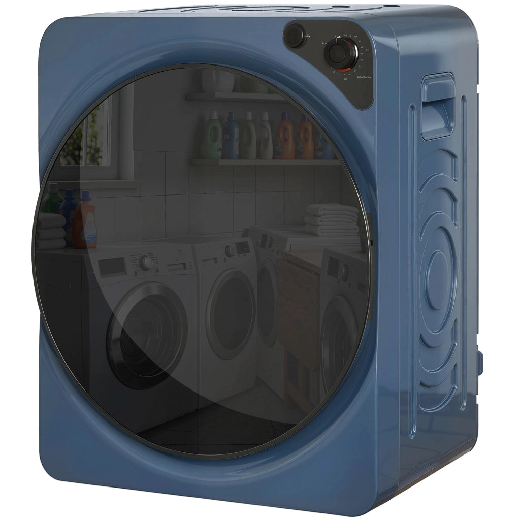 Asciugatrice elettrica compatta 5 kg ¨C Xylo ¨C 1000W, 5 programmi, cestello inox, blu