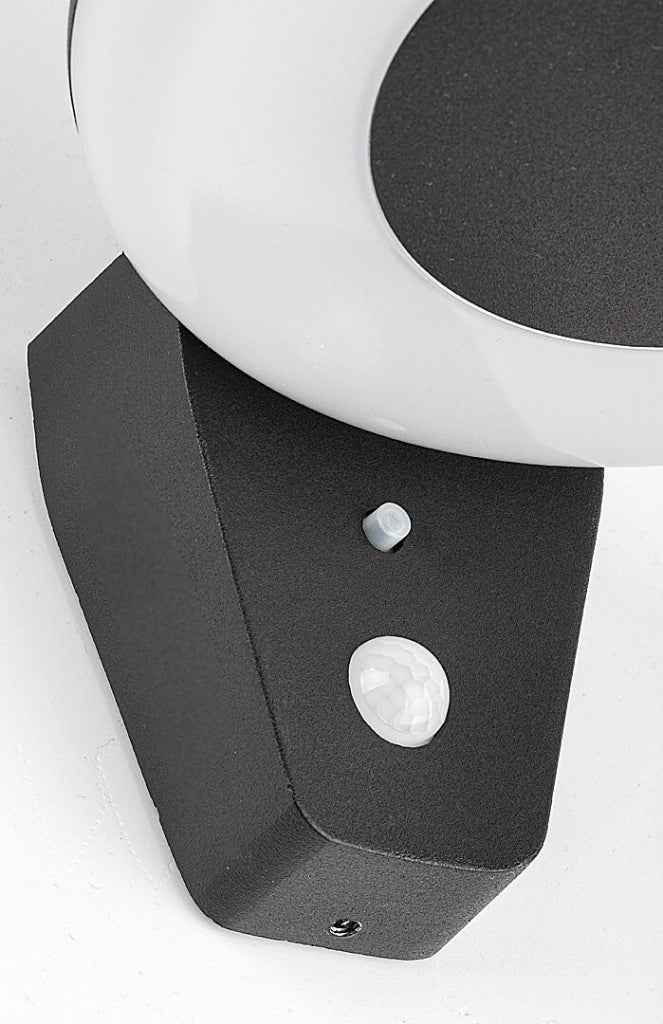 Applique solare LED 4W con sensore movimento nera Rabalux
