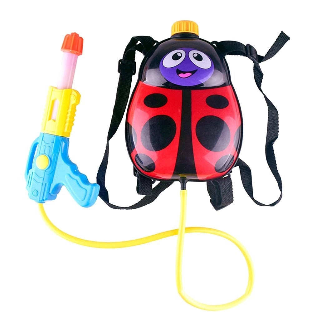Trade Shop - Fucile Pistola Ad Acqua Con Serbatoio Zainetto Coccinella Gioco Bambini -