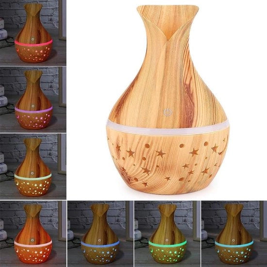 Essenza aromatica per umidificatore con illuminazione a colori e purificazione dell'aria per allergie - Adatto per la pelle - ABS
