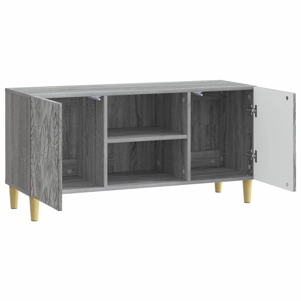 Mobile TV 102 x 34,5 x 50 cm Sonoma grigio Legno ingegnerizzato