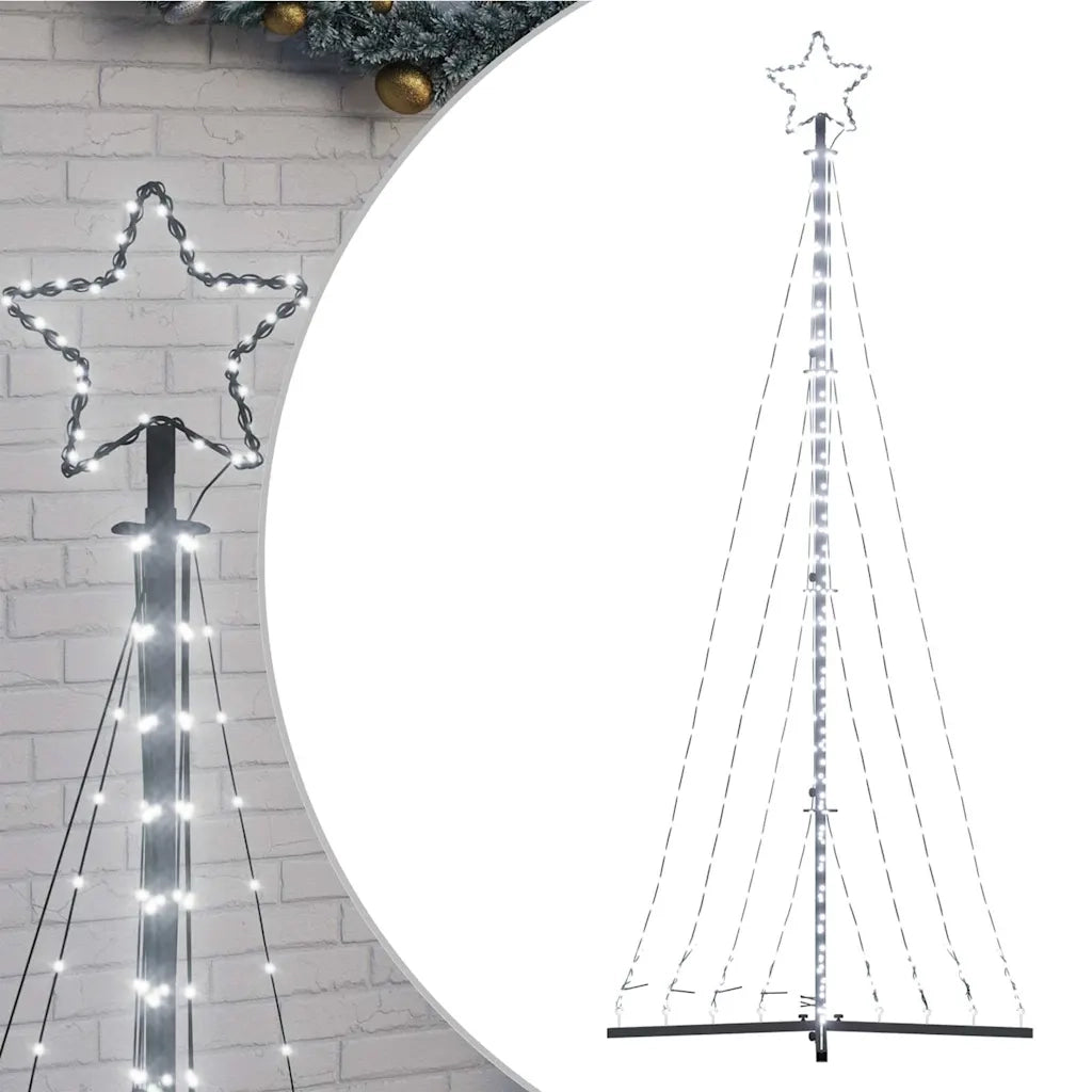 Albero di Natale | Decorazioni natalizie a LED 447 LED Bianco Freddo 250 cm