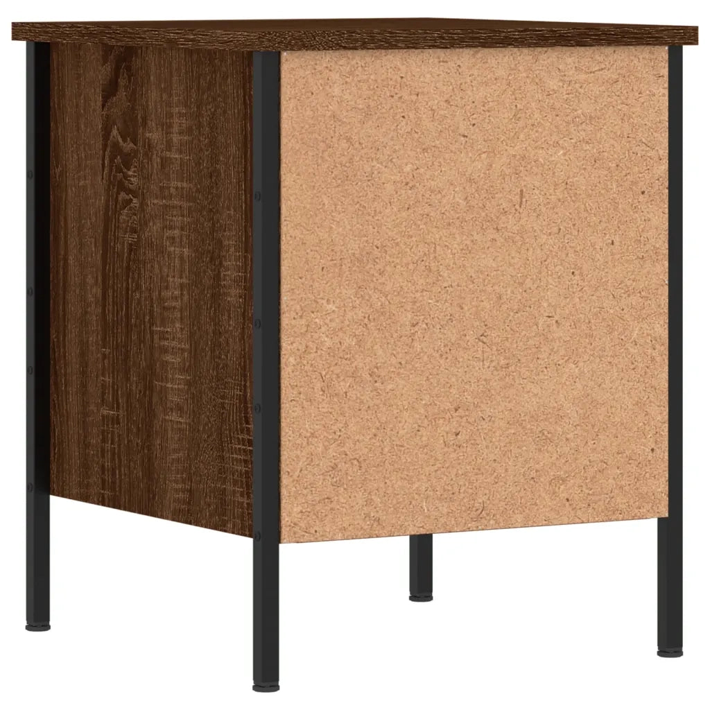 Comodini 2 pz-Set di 2 Tavolino da notte Rovere Marrone 40x42x50 cm in Legno Multistrato 870649