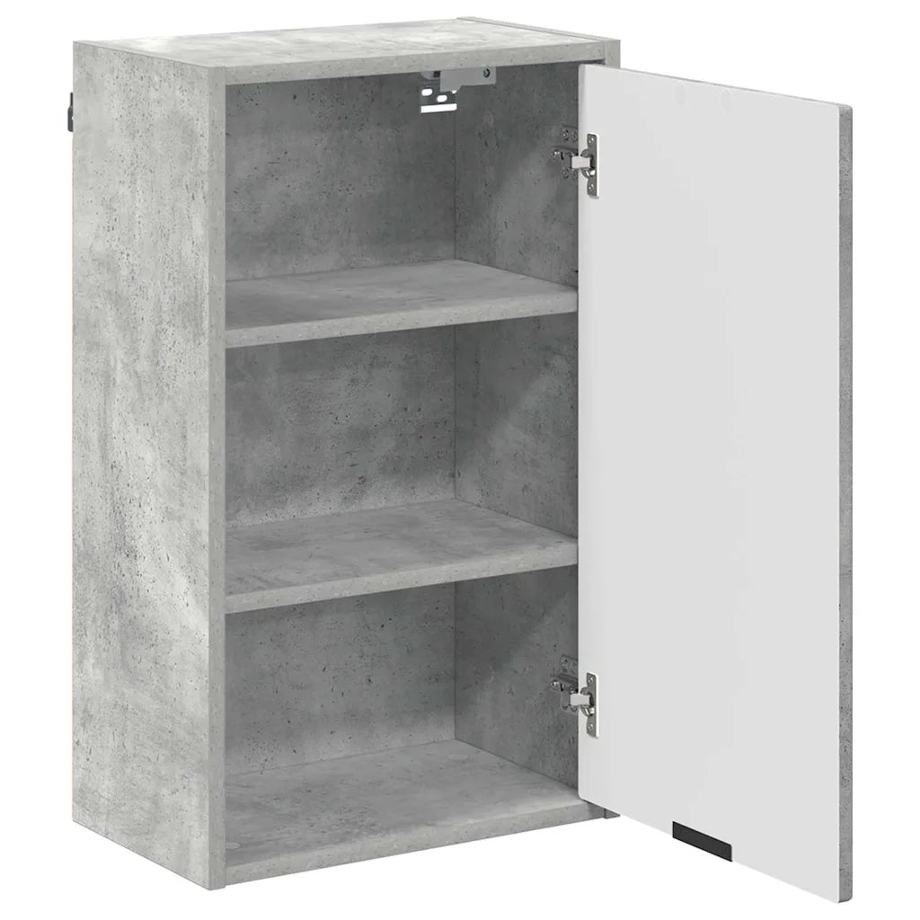 Mobile da Bagno con porta Grigio cemento 39 x 23,5 x 65 cm 883387