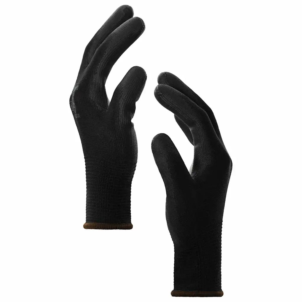 Guanti da Lavoro 24 pcs Nero 8 / m Poliestere 42020713
