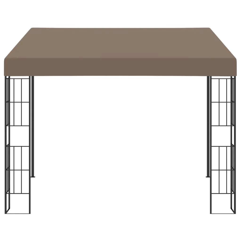 vidaXL Gazebo a Parete 3x3 m Talpa in Tessuto
