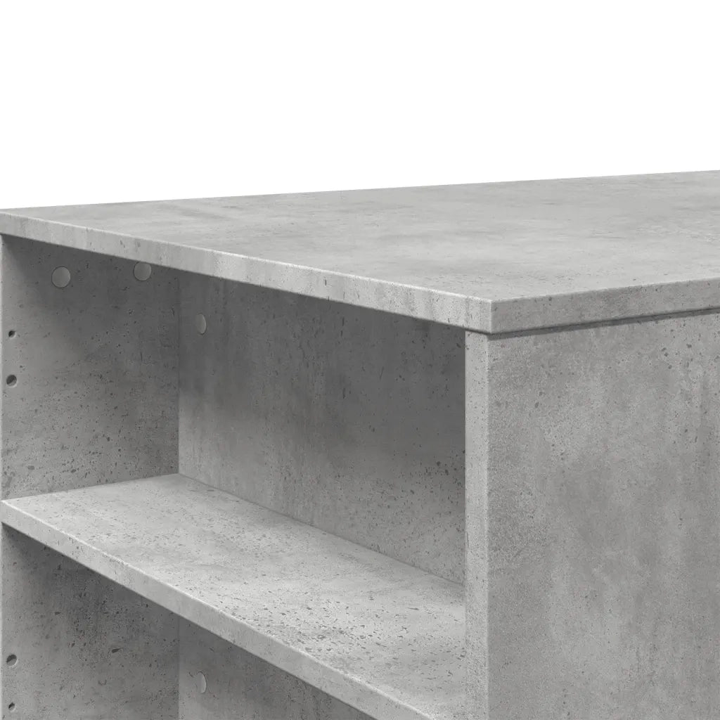 Tavolino Salotto-Tavolino da soggiorno-Tavolo Grigio Cemento 102x55x42 cm Legno Multistrato 307516