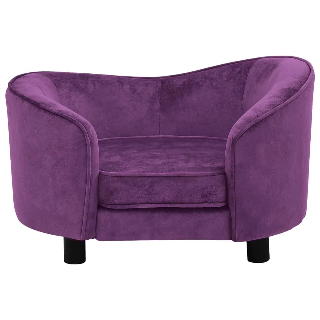 Divanetto per cani 69 cm peluche bordeaux 02_0000118