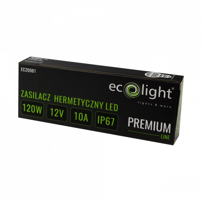Alimentatore LED Ecolight Premium 120W 12V IP67 ermetico