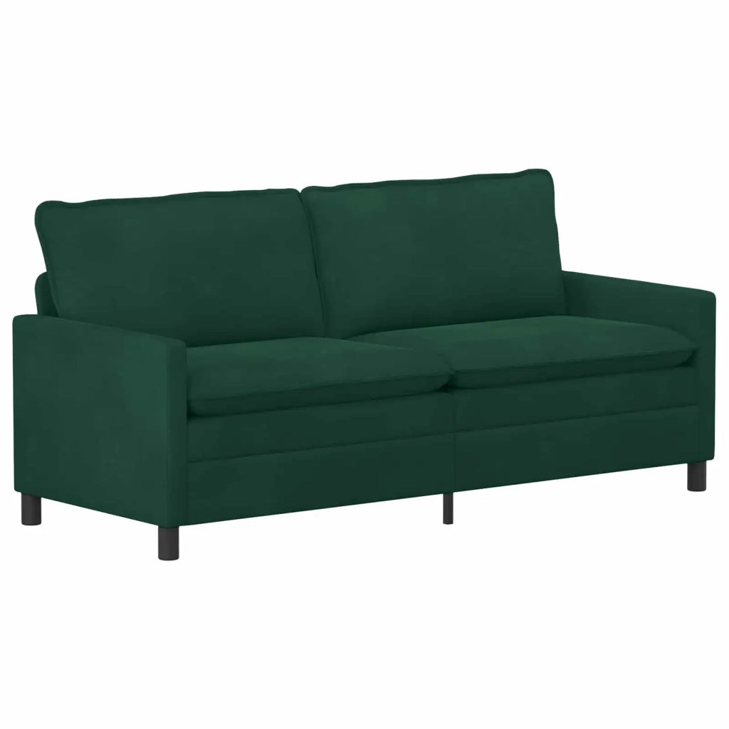 Set di divani 2 pcs Verde Scuro Velluto
