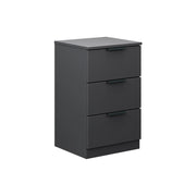 Vicco Comodino camera da letto Nero 37.6 x 61.8 cm con 3 cassetti