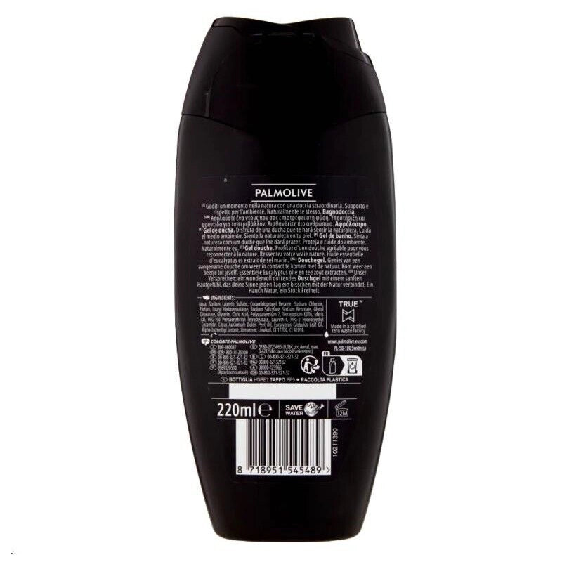 PALMOLIVE BAGNOSCHIUMA 220 ML NATURALS MEN REFRESHING CORPO E VISO 3 IN 1 OKY