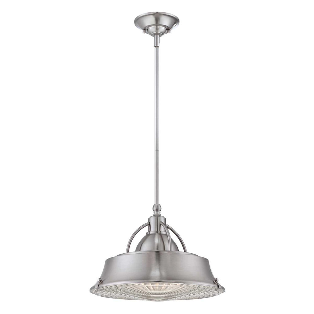 Lampada a sospensione Cody nichel spazzolato 2xE27 Quoizel