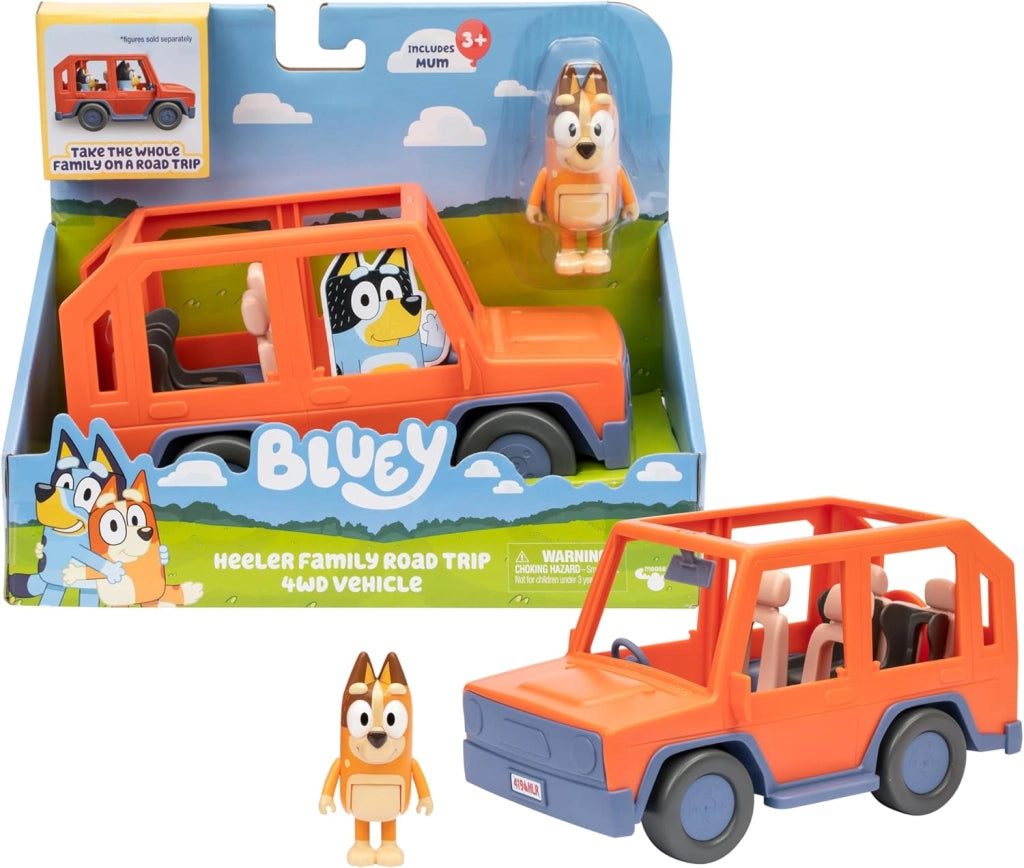 Bluey 4x4 della famiglia Heeler, Veicolo con personaggio, Eta 3+