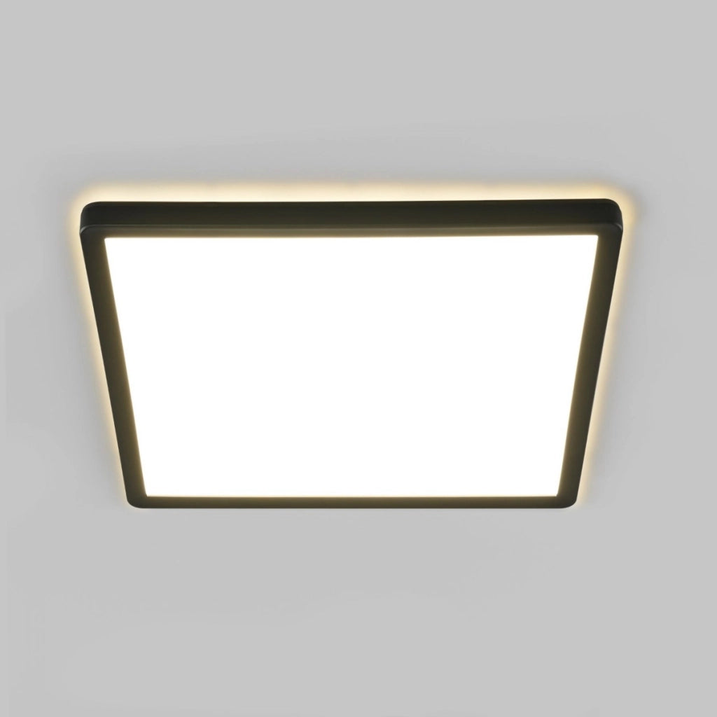 Plafoniera LED quadrata nera 24W 4000K Videx