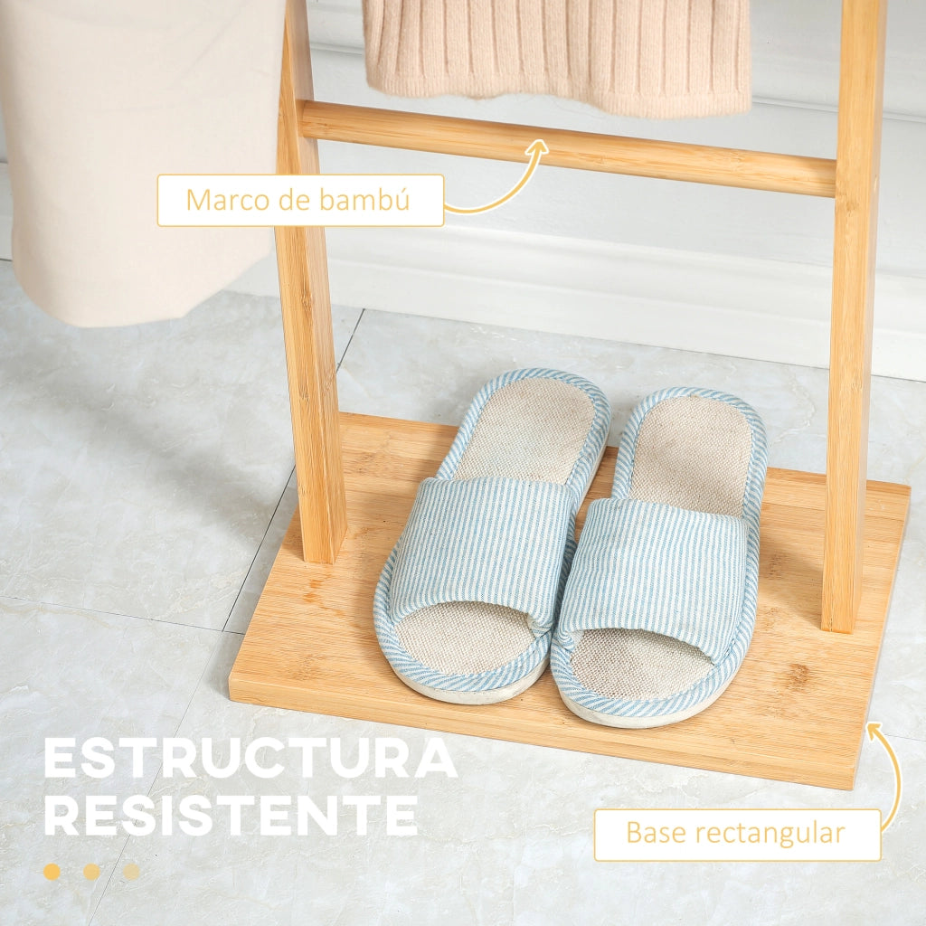 Appendiabiti a muro con ganci ¨C Minimal ¨C legno naturale 36x24x168 cm