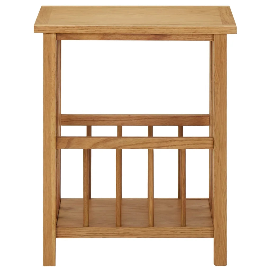 Tavolino con Portariviste-Tavolino da soggiorno-Tavolo 45x35x55 cm Massello di Rovere