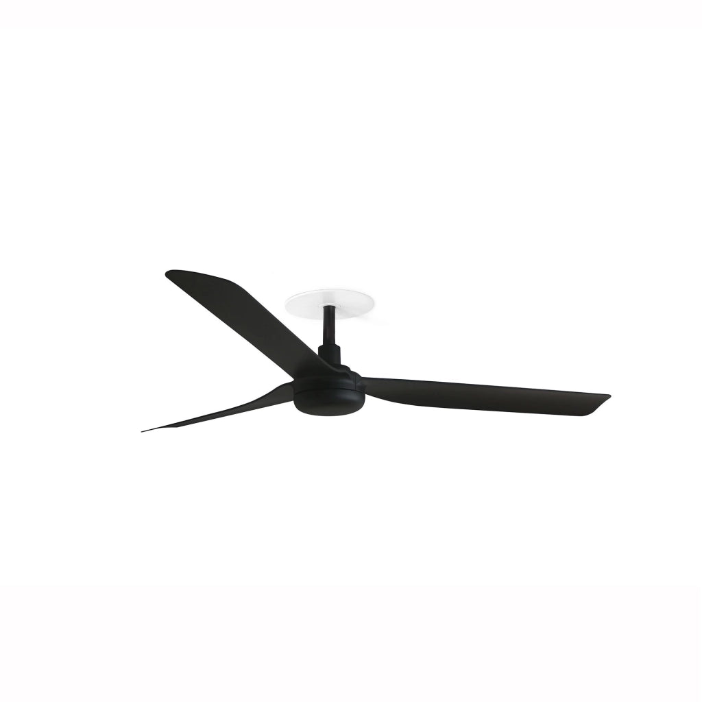 FARO Ventilatore da soffitto Ø1300 mm 3 pale in acciaio Nero Opaco design e resistenza 33815R
