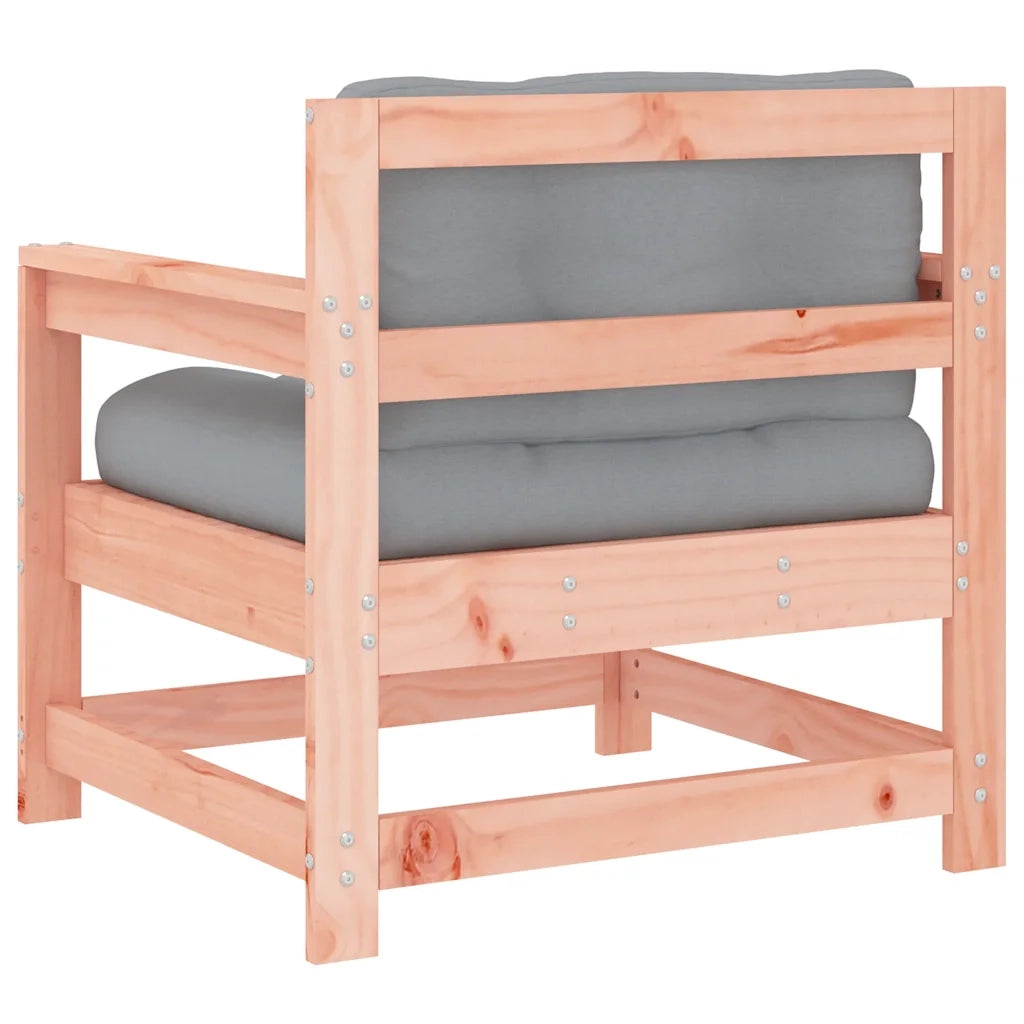Sedie da Giardino con Cuscini 2 pz in Legno Massello di Douglas 825567