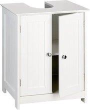 Wastafel sotto banco rustico bianco - arredo bagno per lavabo - 50/60 cm