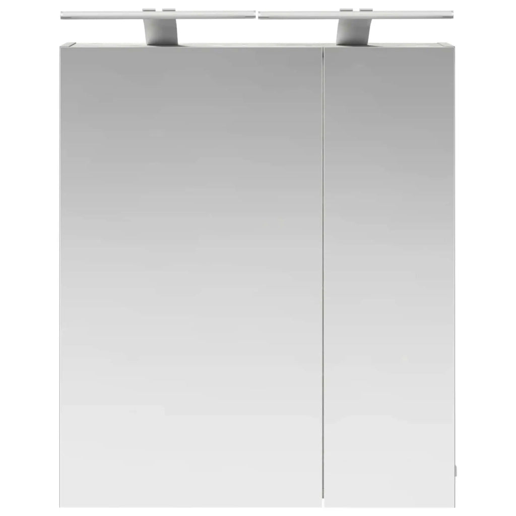 Mobiletto per specchio da bagno con lo scaffale Grigio cemento