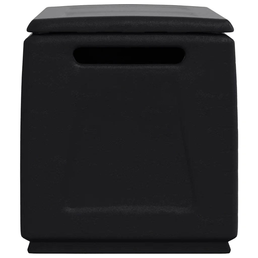 Contenitore da Giardino 96x53x57 230 L Grigio Scuro e Nero 151817