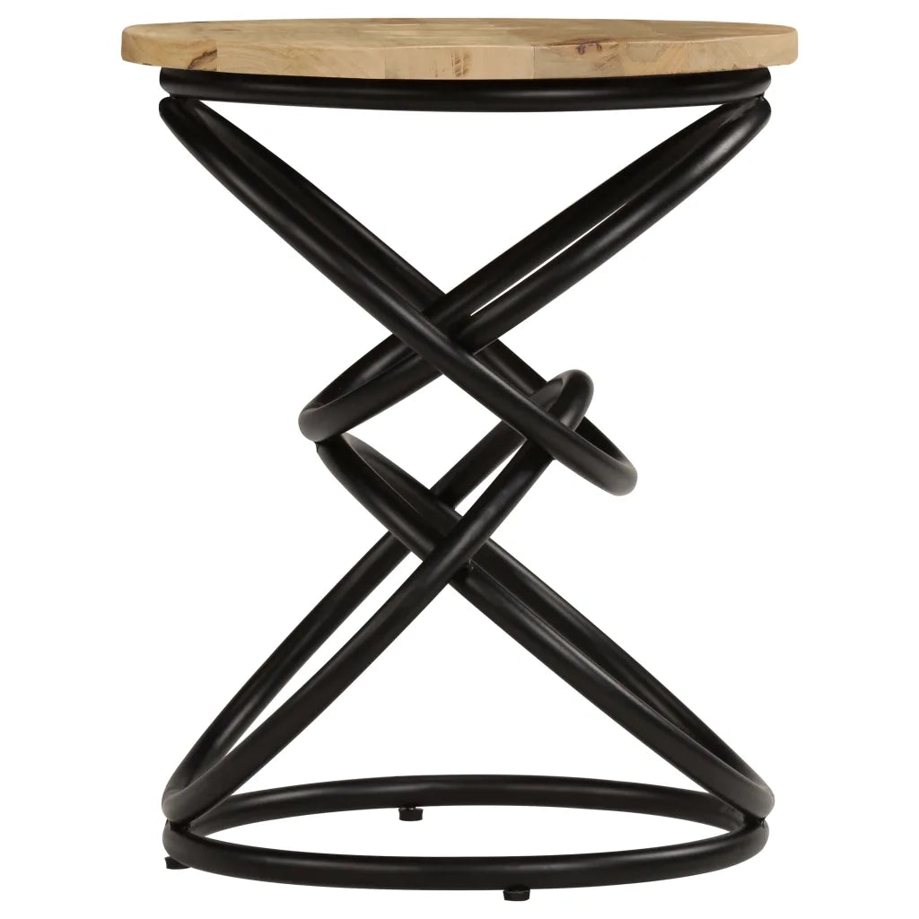 Tavolino di Servizio in Legno Massello di Mango 40x50 cm 247320