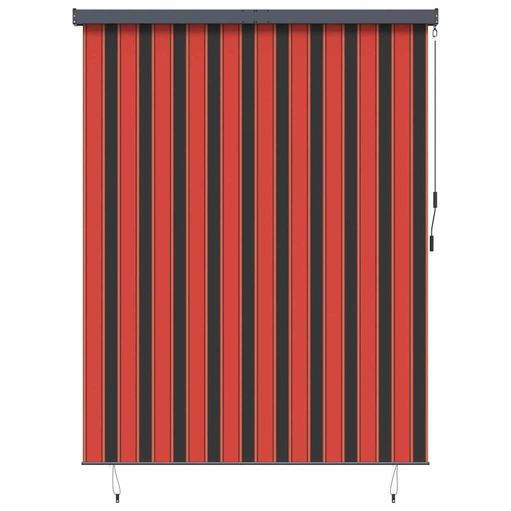 vidaXL Tenda a Rullo Esterna arancione e marrone 200 x 250 cm Tessuto