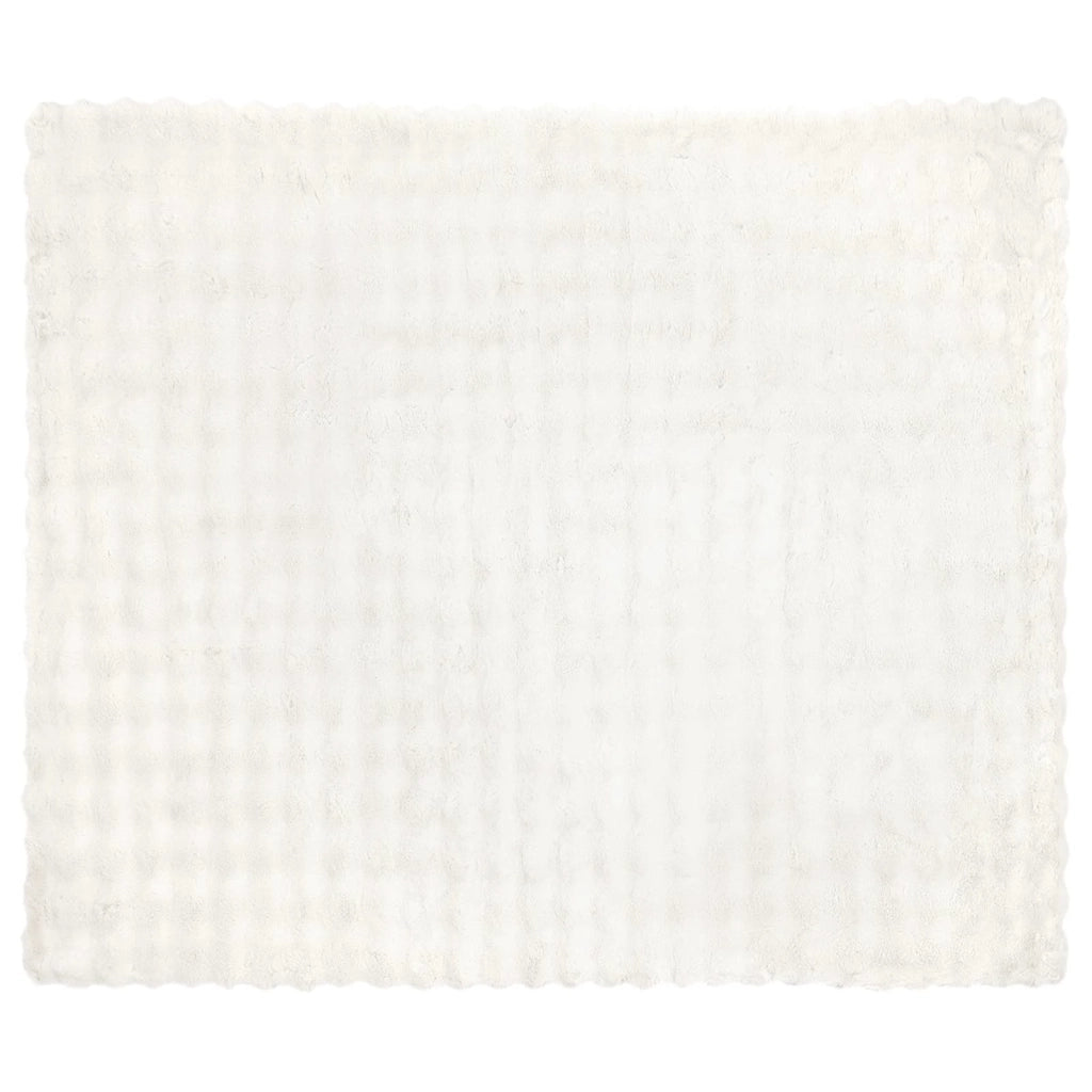 Coperta antiscivolo in sintetica di coniglio Olite Bianco 42021841