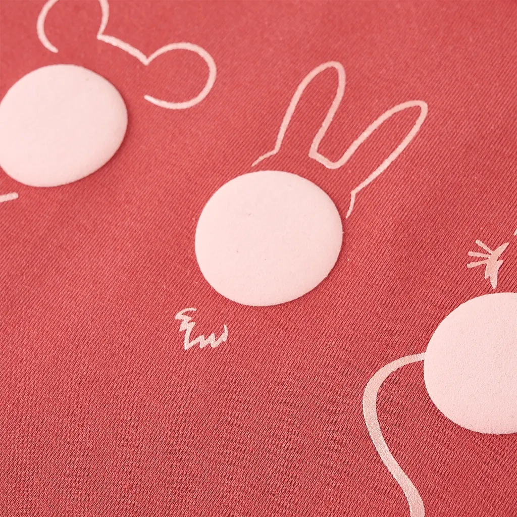 Maglietta per Bambini Maniche Lunghe Rosa Bruciato 104 13775