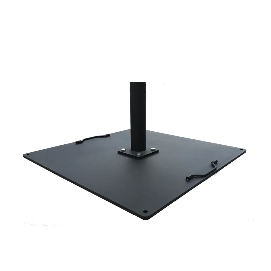 Base per ombrellone elegante in metallo verniciato NERO - Ã¸ 65 mm