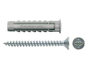 TASSELLO IN NYLON CON VITE SX-S- - ø mm.5x30 vite mm.4x30 - 100 pezzi FISCHER