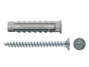 TASSELLO IN NYLON CON VITE SX-S- - ø mm.5x30 vite mm.4x30 - 100 pezzi FISCHER