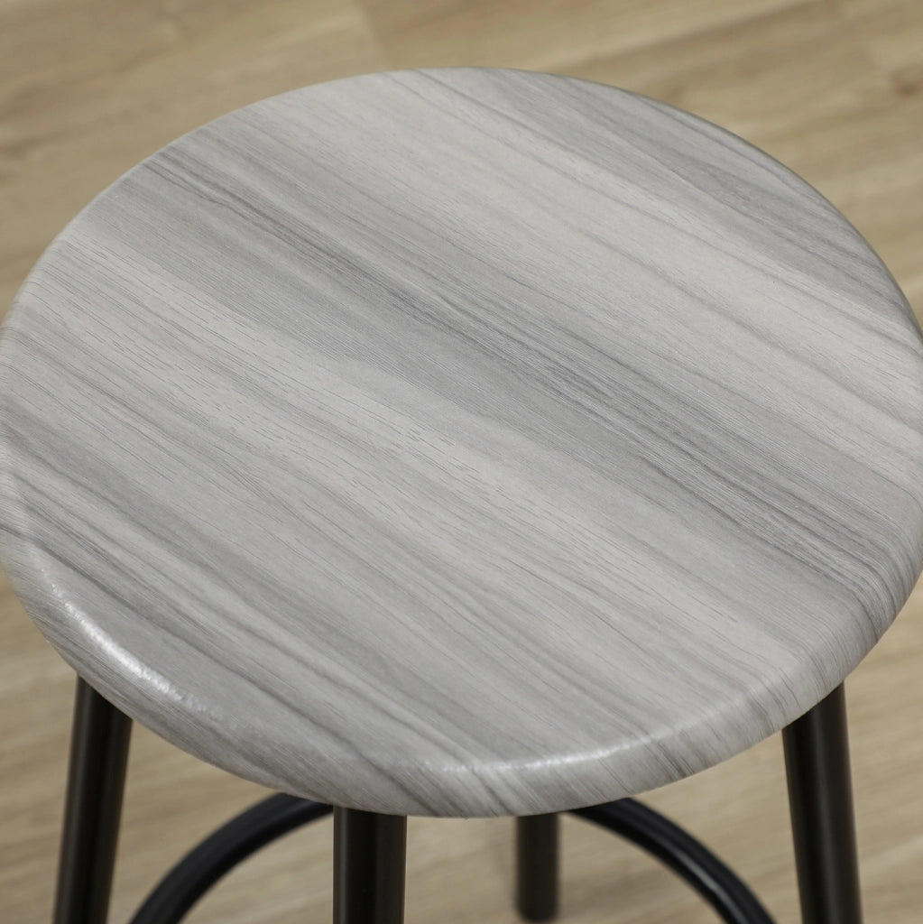 Set tavolo da bar 5 pezzi 110x50x89.5 cm salvaspazio in MDF grigio