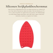Strijkplankbeschermmat hittebestendig - siliconen - antislip - compact - ophanggat - protezione contro calore residuo - strizzamano