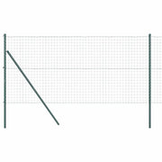 Recinzione da Giardino | Recinzione con Posto Verde 1 x 10 m Acciaio e PVC