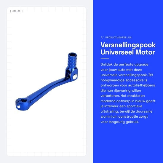 Accessorio universale per trasmissione - Pookknop - 150x65mm - CNC in alluminio - Accessorio motore - Facile da installare - Trasmissione universale